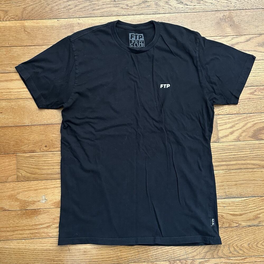 FTP Pro Club Blank Black Tee Shirt Medium